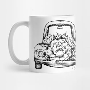 Floral Vintage Car I Mug